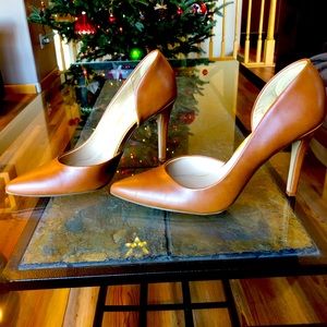 Merona heels cognac color